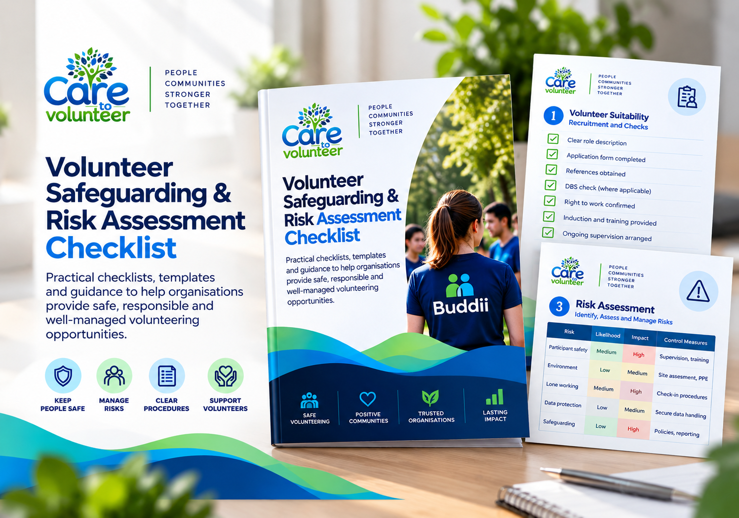 Volunteer Safeguarding & Risk Assessment Checklist guide cover