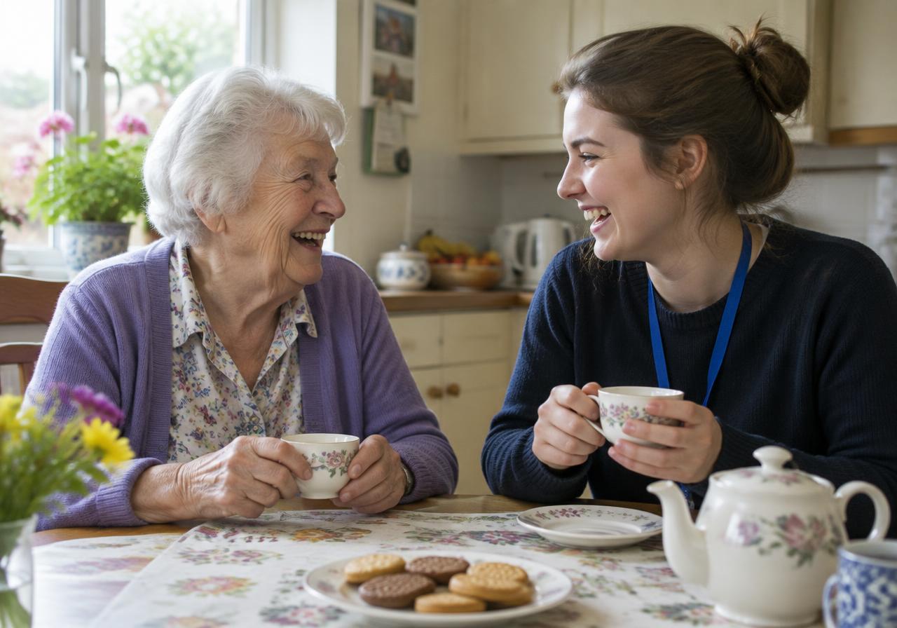 Tea being prepared for a shared community moment